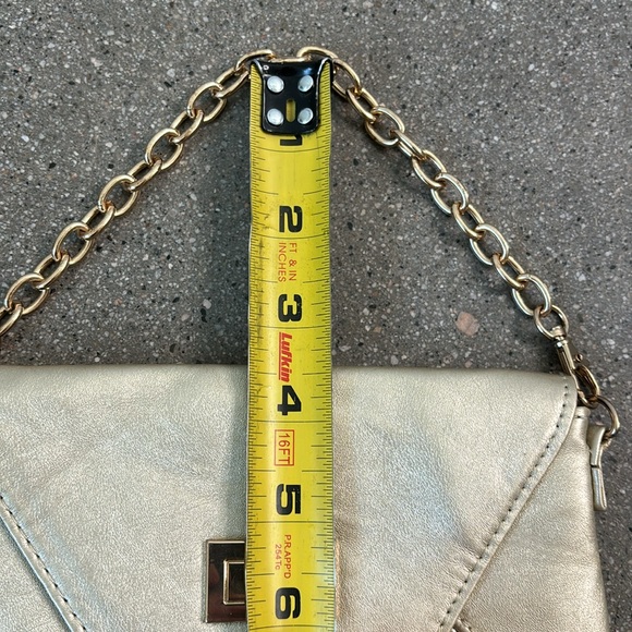 For your eyes only gold envelope evening wristlet purse - Picture 7 of 11
